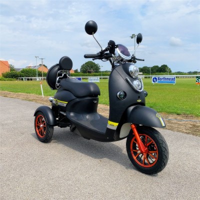 UK warehouse cheap price 800w EEC 3 wheel electric tricycles 2 seat mobility scooter for elderly people